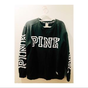 PINK Sweatshirt/Pullover in Dark Emerald
